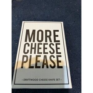 NEW Wood 5 Piece Set Cheese Appetizer Knives Fork Charcuterie Cutlery